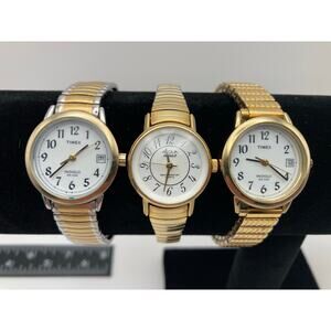 Timex Acqua Indiglo Women's Watch Lot Bundle - Fresh Batteries - Expansion Bands